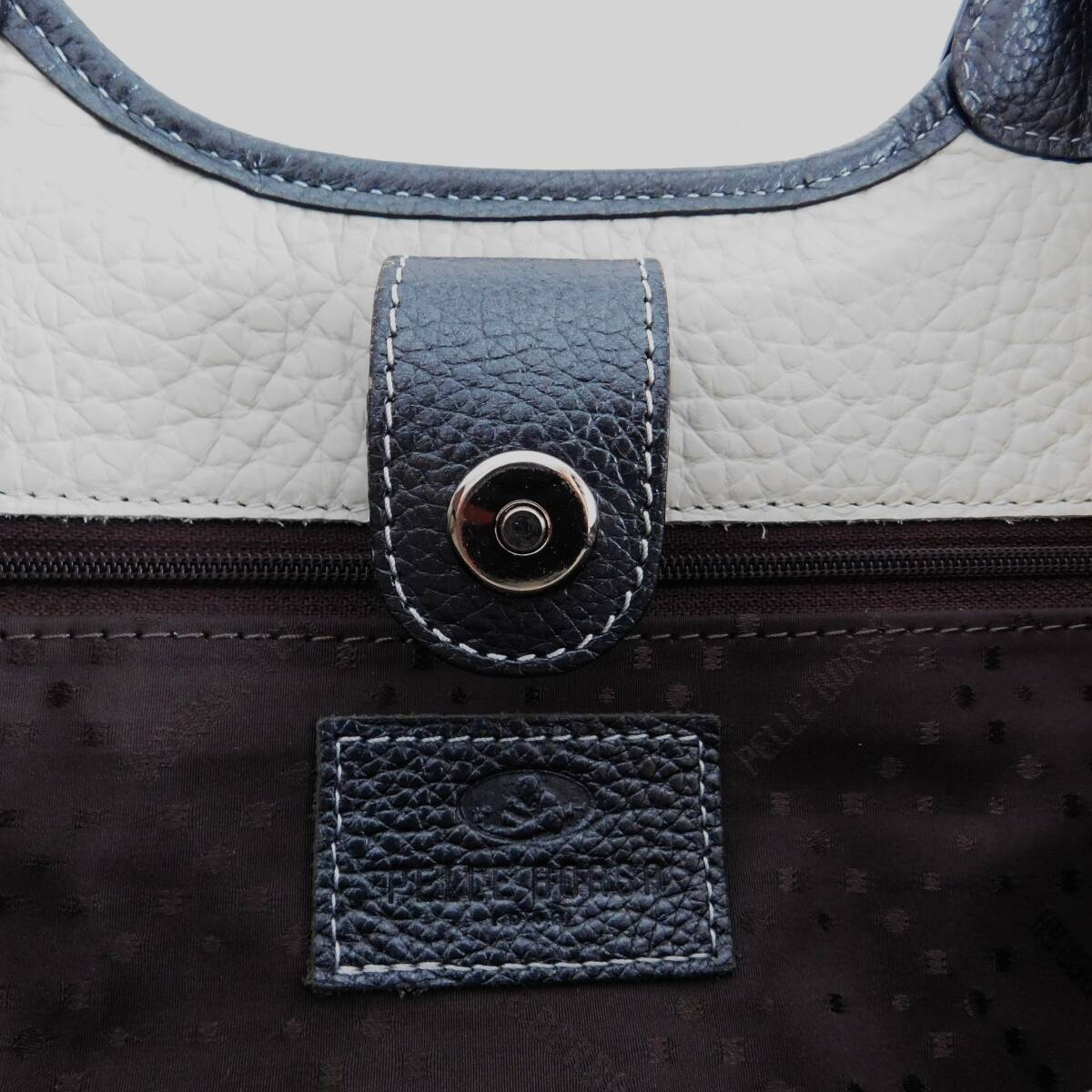 PELLE BORSA★ペレボルサ★新品同様★牛革★トートバッグ★4万円★E173_画像8