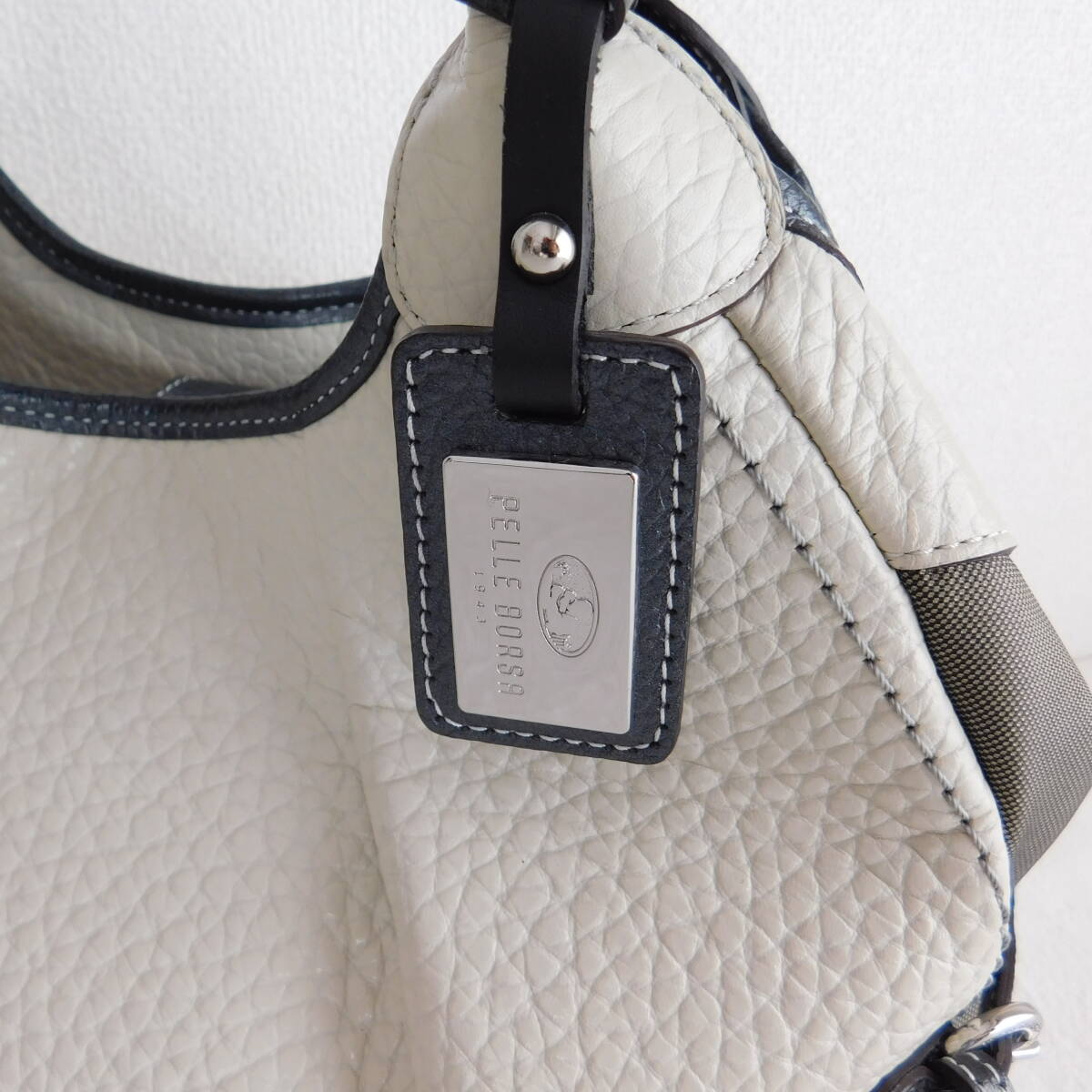 PELLE BORSA★ペレボルサ★新品同様★牛革★トートバッグ★4万円★E173_画像10