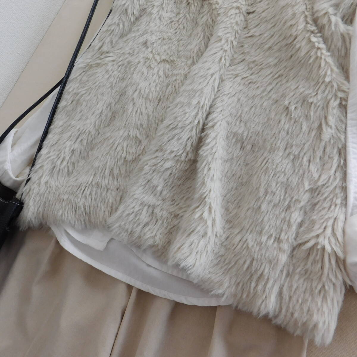 coen★コーエン★新品同様★フェザーヤーン★ニットベスト★E196_画像8