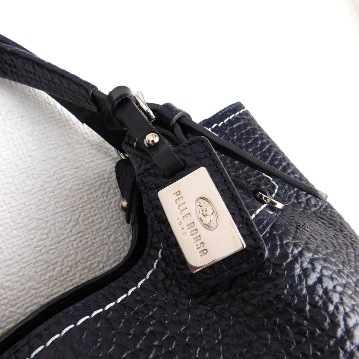 PELLE BORSA★ペレボルサ★定価50760★本革★トートバッグ★美品★E225_画像2