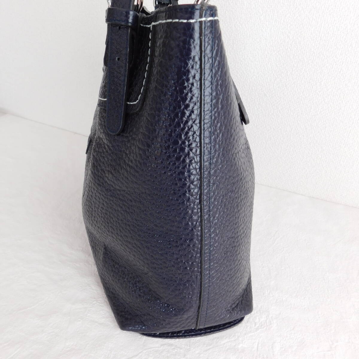 PELLE BORSA★ペレボルサ★定価50760★本革★トートバッグ★美品★E225_画像5