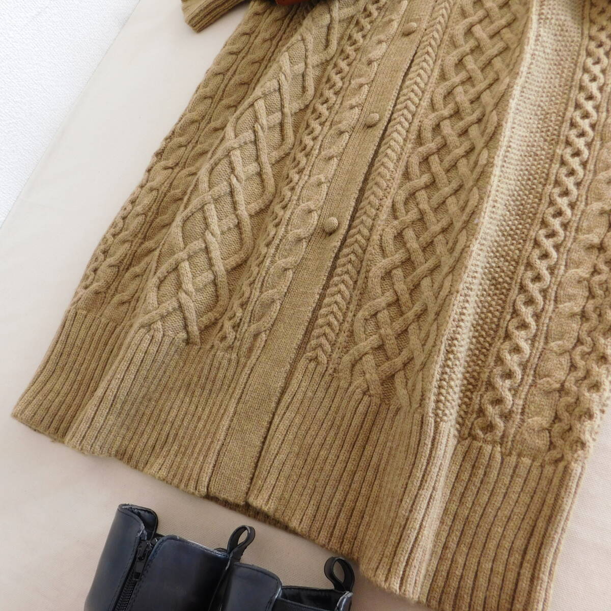 ROSE BUD★ローズバッド★１回着★ニットアウター★定価14850★E274_画像4