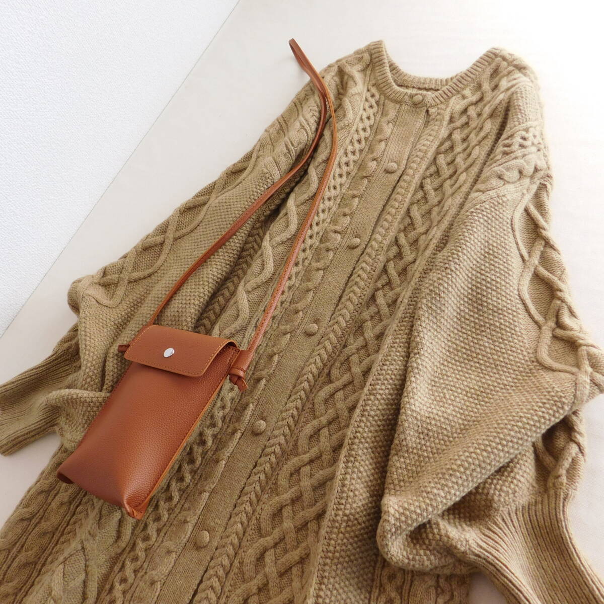 ROSE BUD★ローズバッド★１回着★ニットアウター★定価14850★E274_画像3