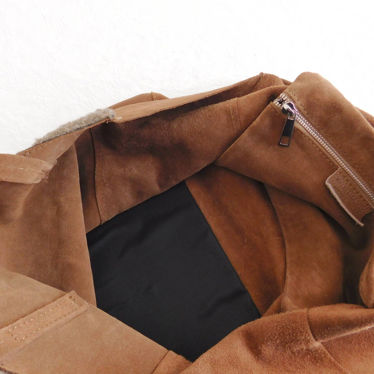 ボルサインペレ★イタリア製★牛革★ムートンボア★トートバッグ★18700★E355_画像6