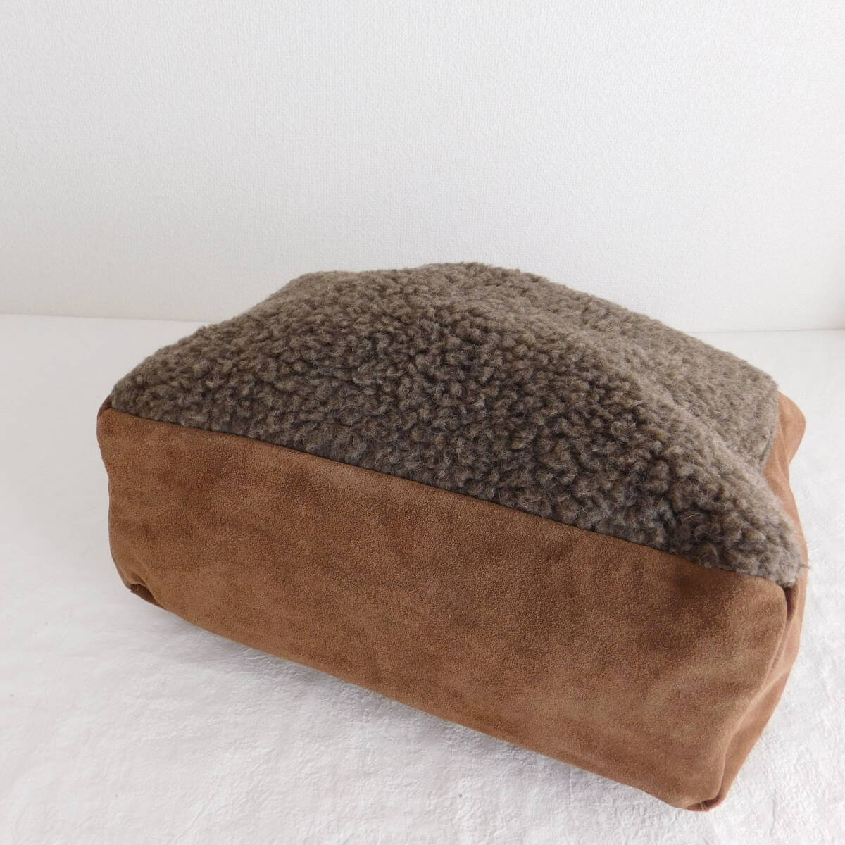 ボルサインペレ★イタリア製★牛革★ムートンボア★トートバッグ★18700★E355_画像7