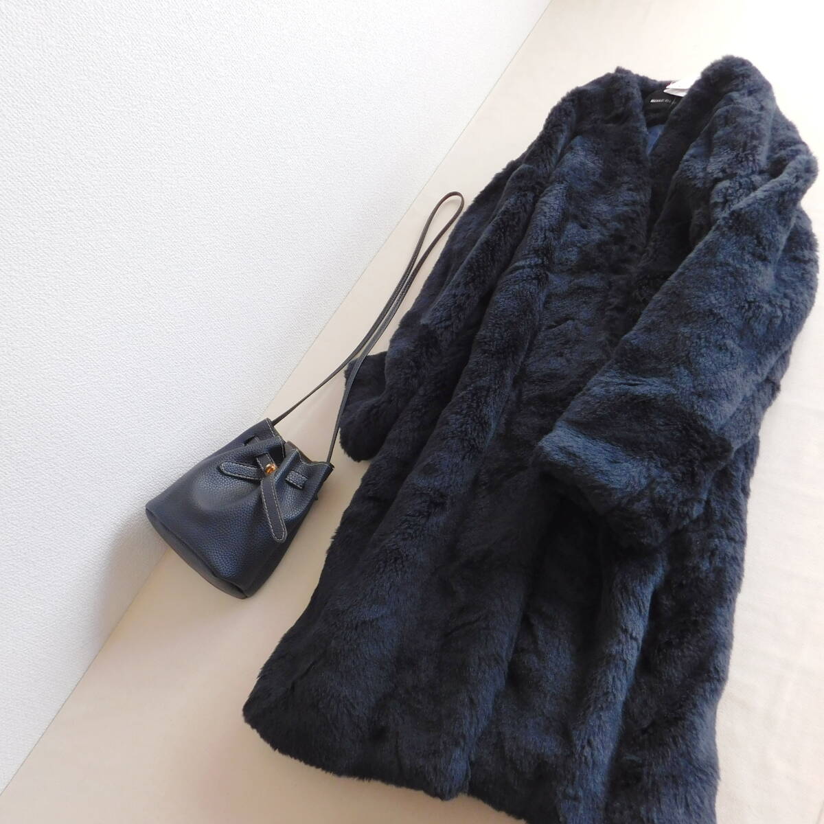 【新品】ROSE BUD★ローズバッド★定価21000★ファーコート★３点以上送料無料★E357_画像1