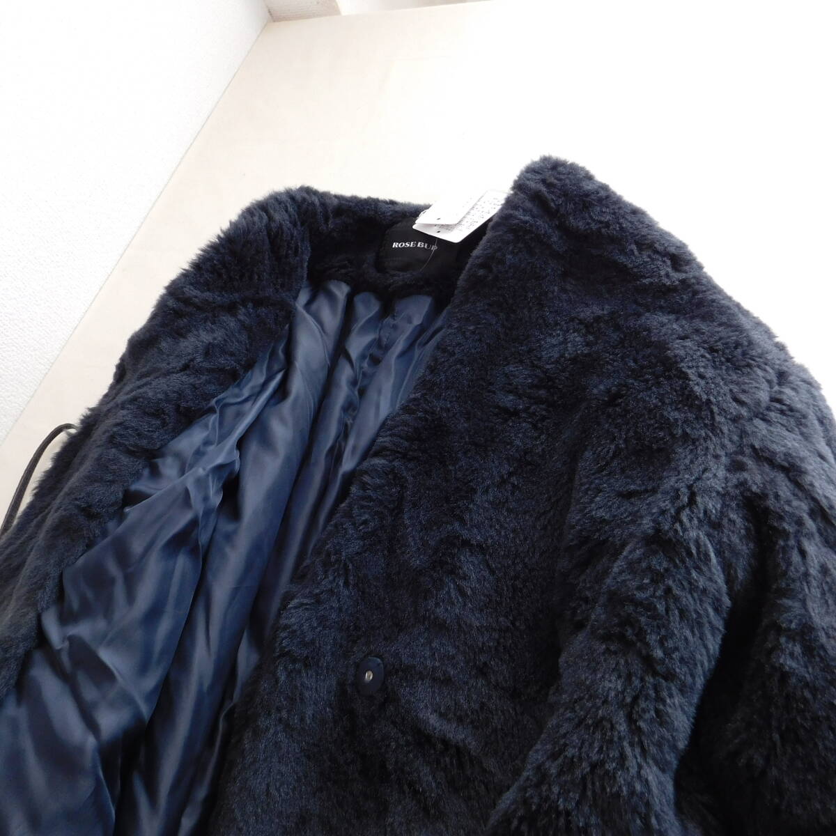 【新品】ROSE BUD★ローズバッド★定価21000★ファーコート★３点以上送料無料★E357_画像3