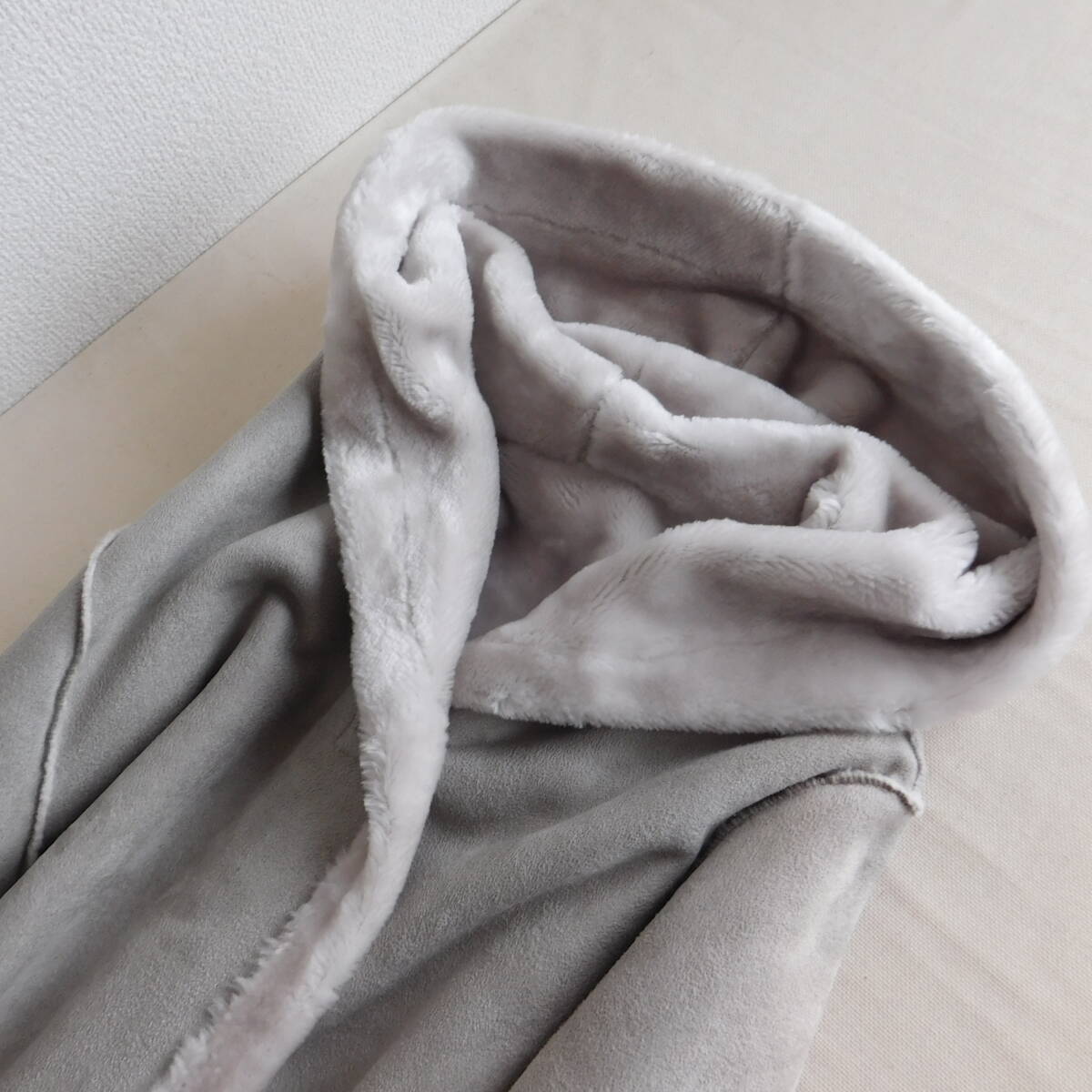 DoCLASSE★ドゥクラッセ★新品同様★フーテッド★ムートンコート★３点以上送料無料★E379_画像2