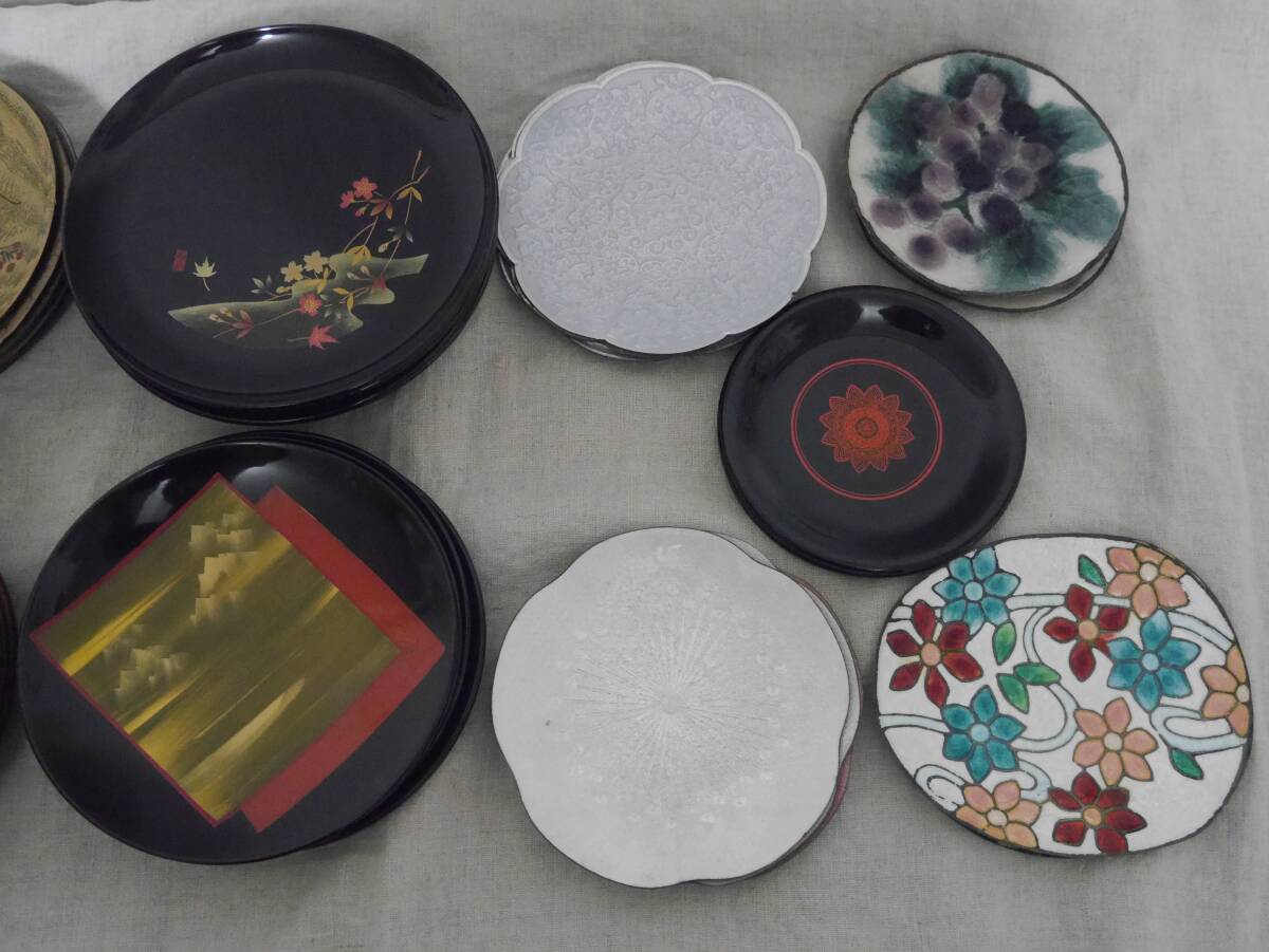◆中古◆小皿+茶たく 41点セット まとめて! 大量 色々 いろいろ 茶托 レトロ 和食器 茶器◆n11 #95_画像3