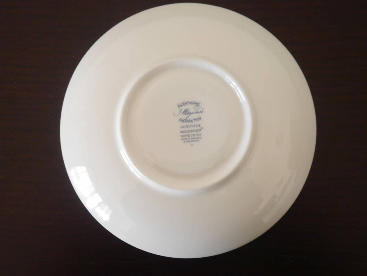 ◆中古◆WEDGWOOD ウェッジウッド オーガスタス ソーサーのみ 1枚のみ 金彩 AUGASTUS BONE CHINA イギリス製◆訳あり◆n24 *05_画像5