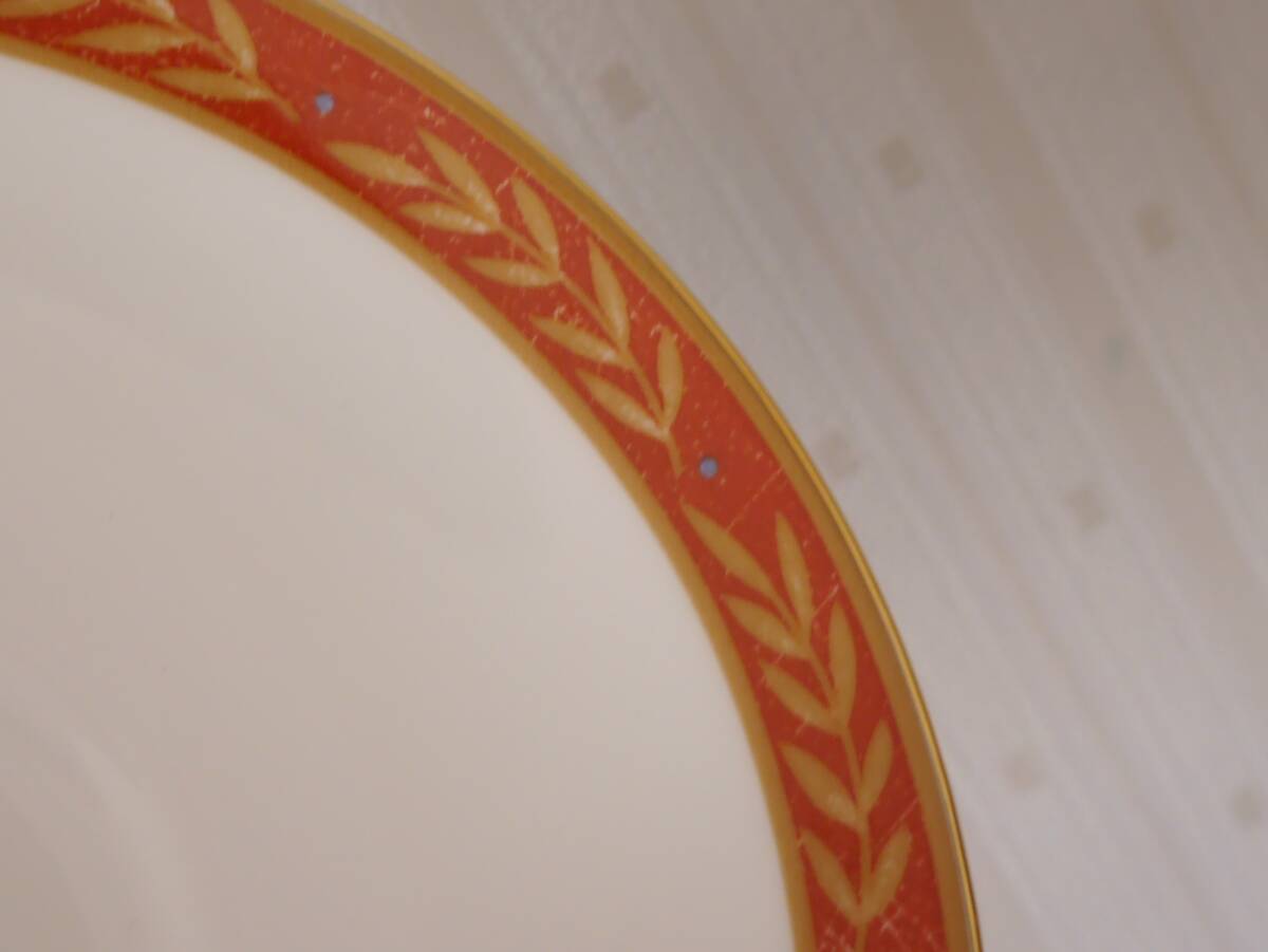 ◆中古◆WEDGWOOD ウェッジウッド オーガスタス ソーサーのみ 1枚のみ 金彩 AUGASTUS BONE CHINA イギリス製◆訳あり◆n24 *05_画像9