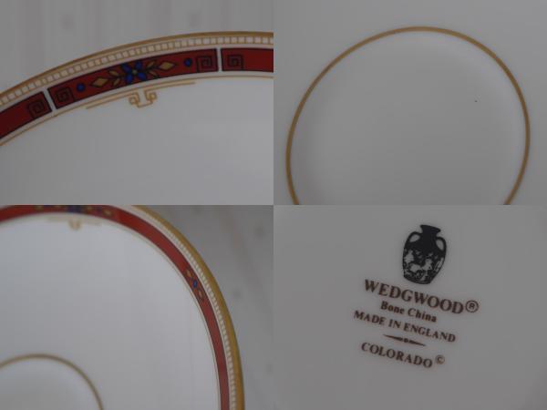 ◆中古◆WEDGWOOD ウェッジウッド コロラド カップ＆ソーサー 5客セット 金彩 洋食器 ティー 黒壺刻印 イギリス製 ◆n24 *02_画像10