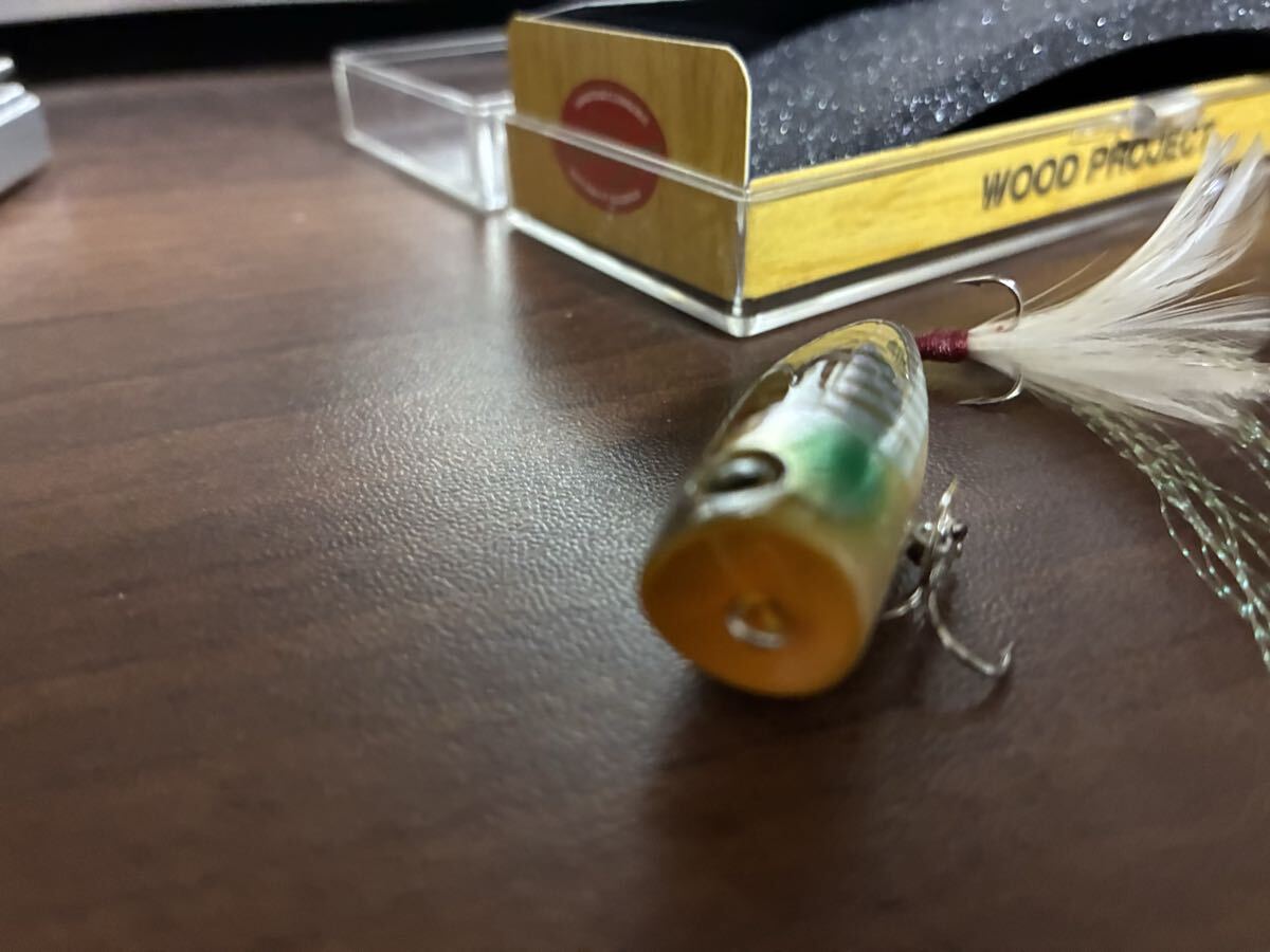 ラッキークラフト 貴重! ウッデン ベビーポッパー 50 検索 ウッド ポッパー トップウォーター 下野正希 加藤誠司 lucky craft チニング_画像6