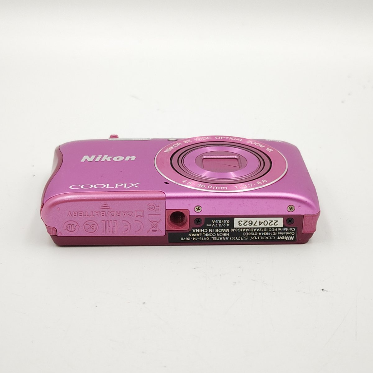 ニコン COOLPIX クールピクス S3700 コンパクトデジタルカメラ ピンク_画像4