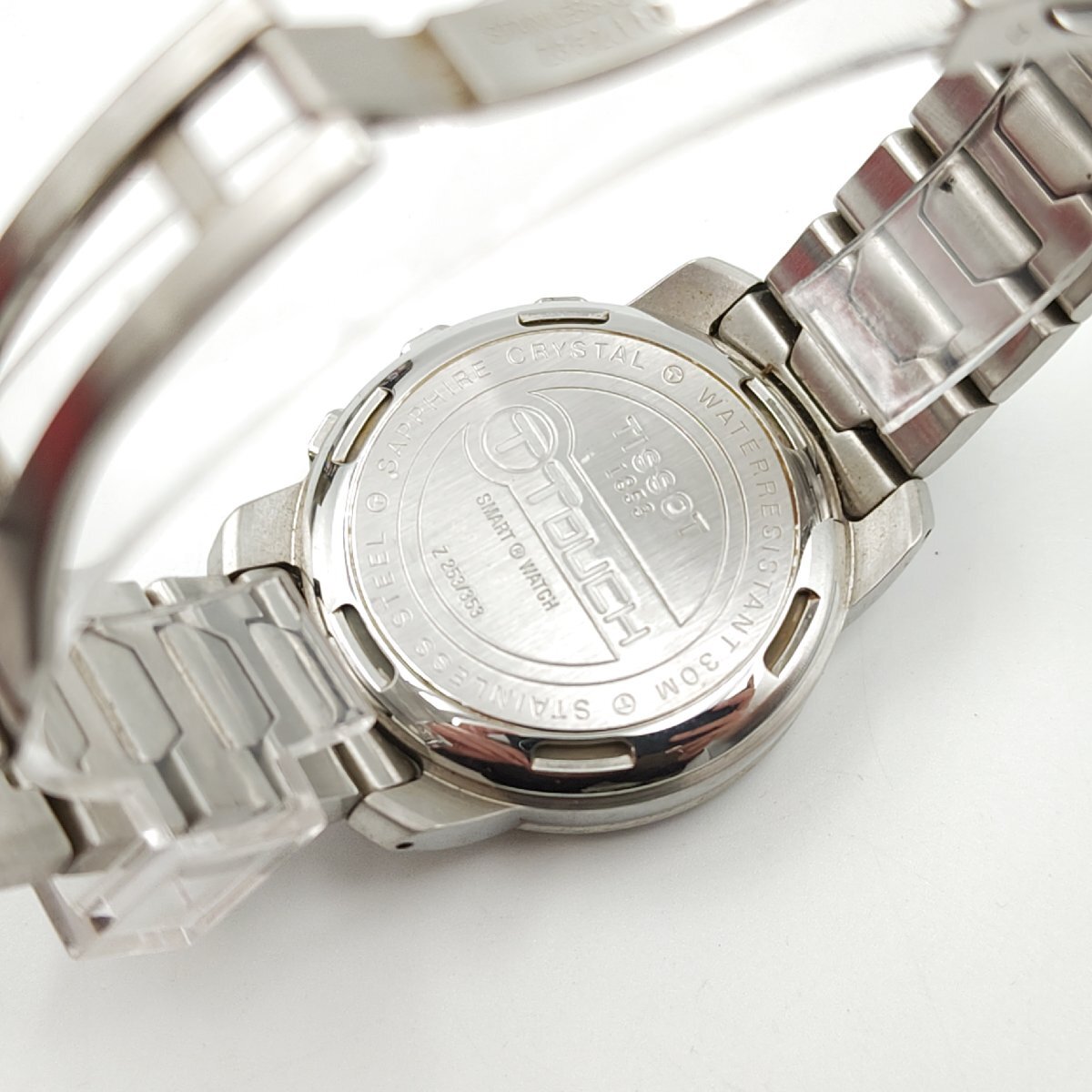 【T】ティソ タッチ QKP-RA-20328 Z253/353 電波ソーラー メンズ腕時計 シルバー_画像6