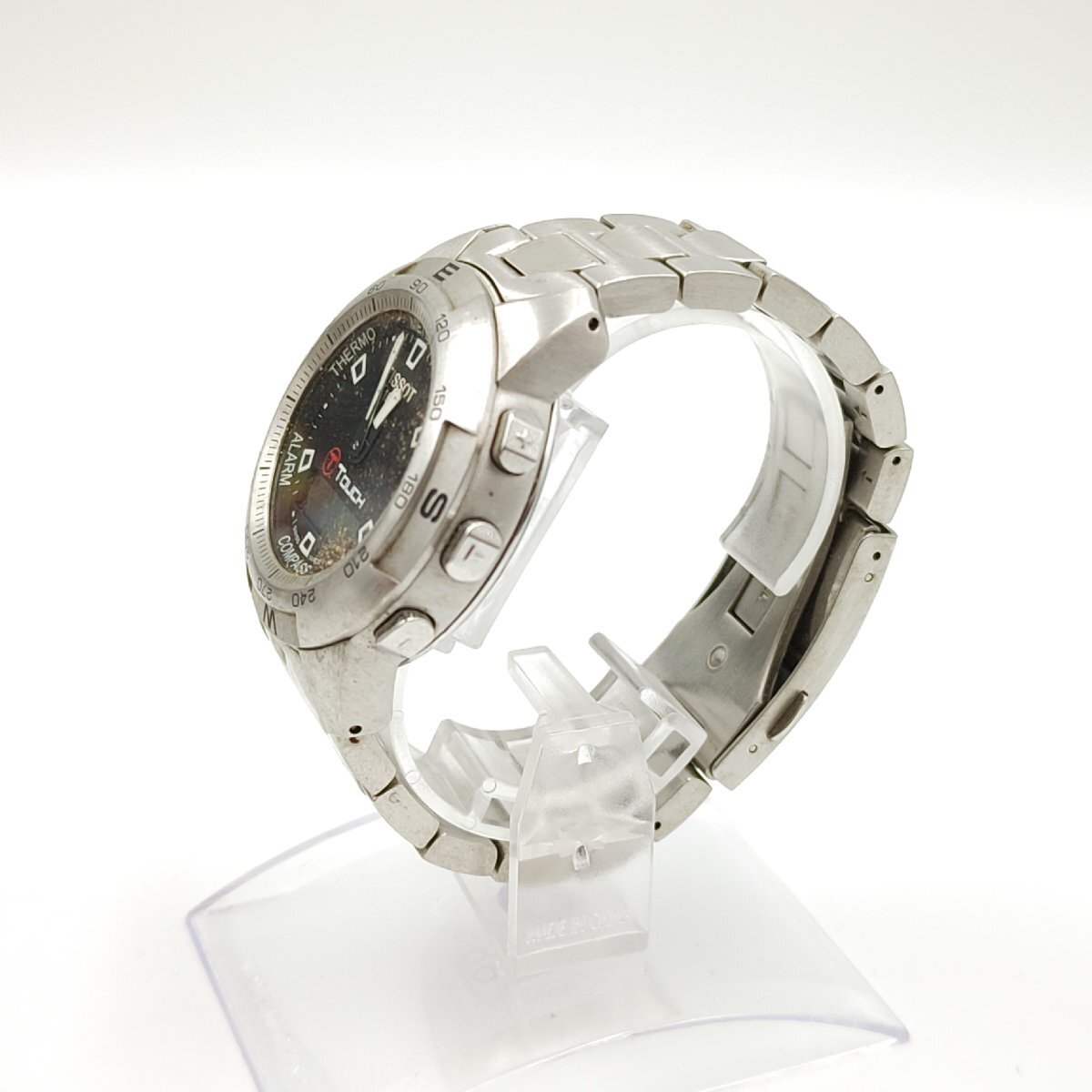 【T】ティソ タッチ QKP-RA-20328 Z253/353 電波ソーラー メンズ腕時計 シルバー_画像3