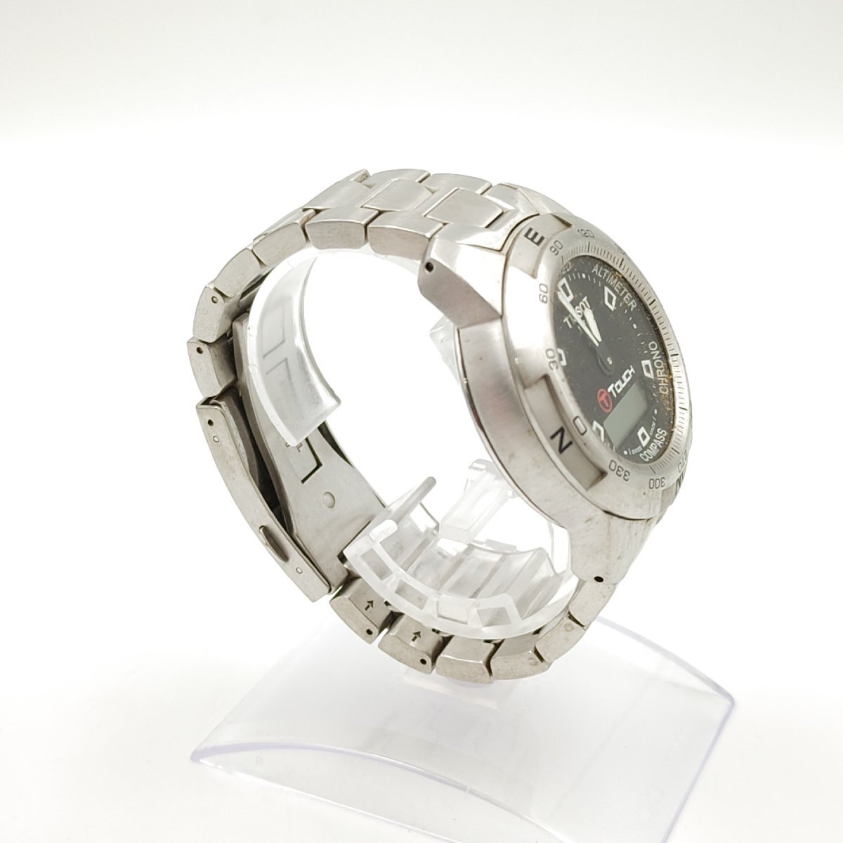 【T】ティソ タッチ QKP-RA-20328 Z253/353 電波ソーラー メンズ腕時計 シルバー_画像4