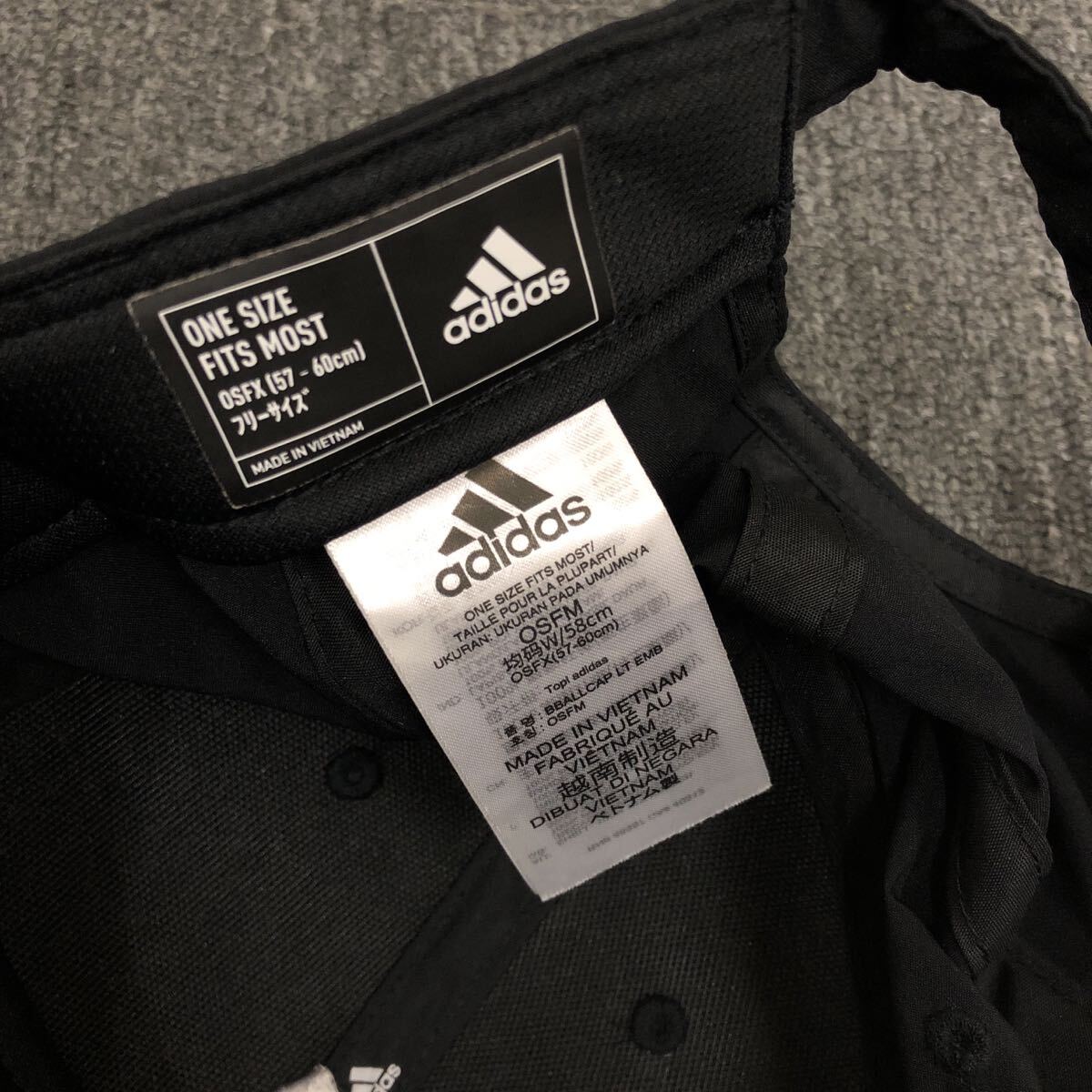 即決 adidas アディダス キャップ 帽子 ブラック IB3244_画像6