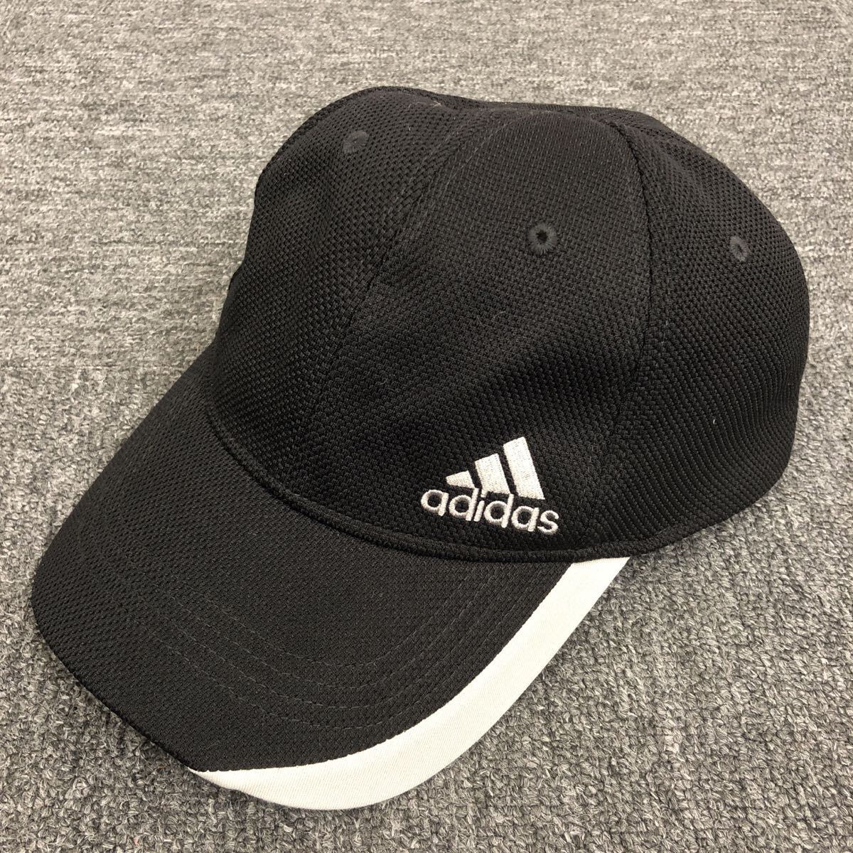 即決 adidas アディダス キャップ 帽子 ブラック_画像1