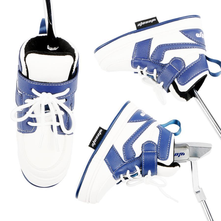 パターカバー ゴルフヘッドカバー ピンタイプ スコッティーキャメロン オデッセイに適合 靴 スニーカー 黒 イエロー 白 1点_画像4