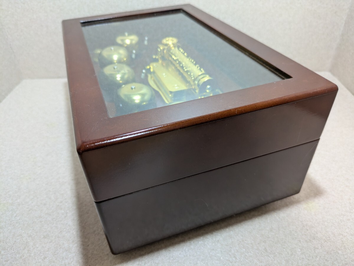 [ анимация есть ]Mr.Christmas Mr. Рождество темно синий sa- чай na bell музыкальная шкатулка 