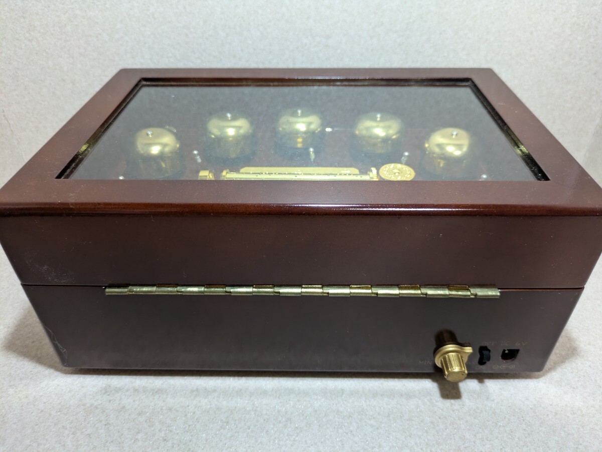 [ анимация есть ]Mr.Christmas Mr. Рождество темно синий sa- чай na bell музыкальная шкатулка 