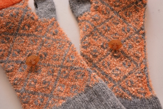 【 ヴィヴィアンウエストウッド 】2WAY フィンガーレス グローブ ミトン 手袋 ニット_画像6