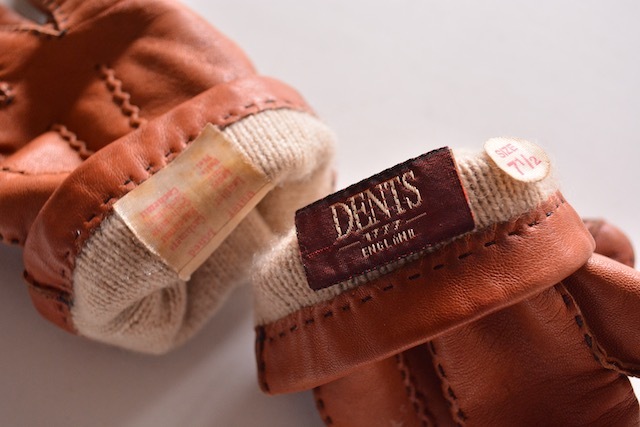 ＊ DENTS デンツ　裏地 カシミヤ レザー グローブ 7 1/2 7H 手袋_画像4