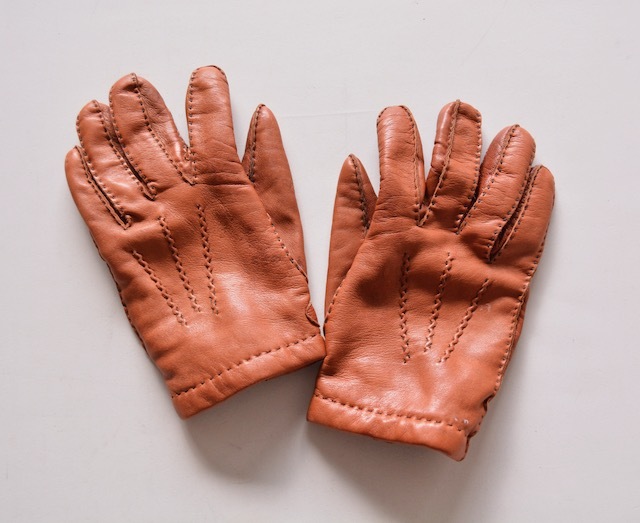 ＊ DENTS デンツ　裏地 カシミヤ レザー グローブ 7 1/2 7H 手袋_画像1