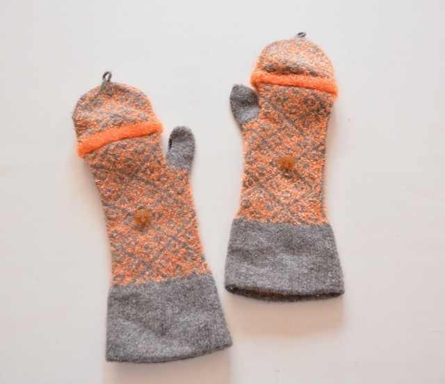 【 ヴィヴィアンウエストウッド 】2WAY フィンガーレス グローブ ミトン 手袋 ニット_画像2