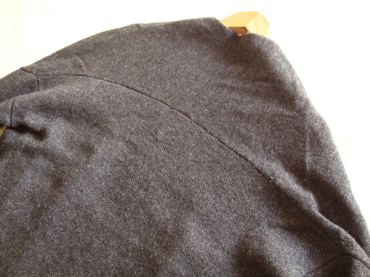 Simplicite シンプリシテェ ウール ロング ニット カーディガン コート F ダークグレー ジョイントワークス イエナ ウール 毛 _画像9