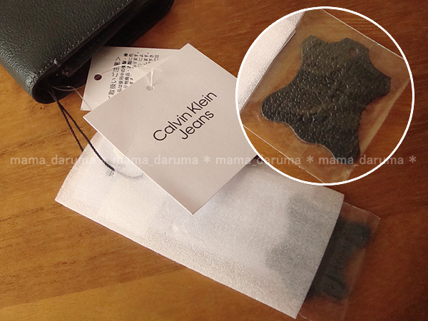 新品 Calvin Klein Jeans カルバンクライン 牛革 ミディアム トライフォールド モノグラム ロゴ ウォレット 緑 グリーン 三つ折り 財布_画像10