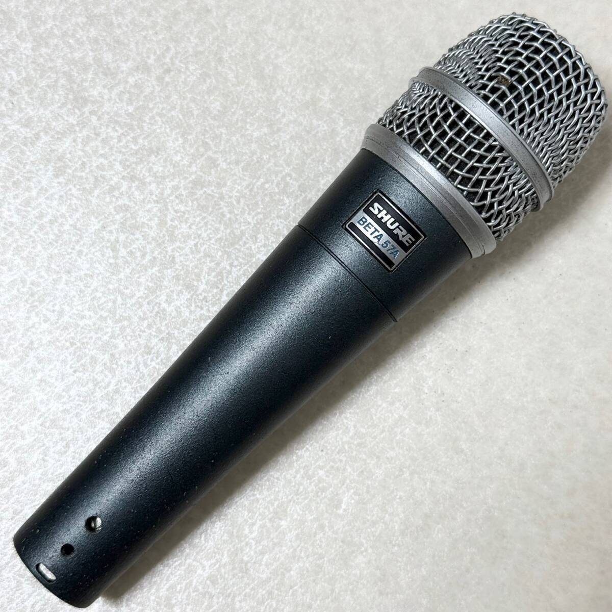 動作品 SHURE シュアー BEAT 57A ダイナミックマイク ホルダー 収納袋付 1_画像1