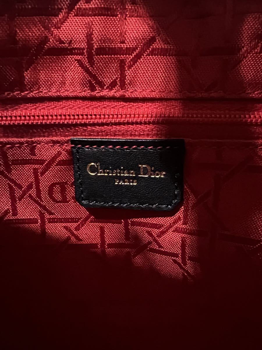 未使用保管品 Christian Dior レディディオール？ ハンドバッグ ブラック クリスチャンディオール トートバッグ _画像9