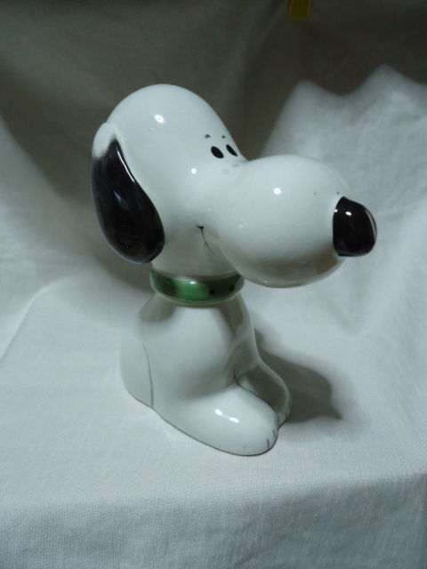 ＵＳ　1960年代製　COOP ITALY　スヌーピー　17センチ　ヴィンテージ　陶器製　貯金箱　バンク　ドール　飾り物　_画像1
