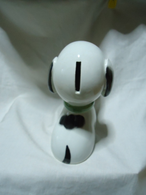 ＵＳ　1960年代製　COOP ITALY　スヌーピー　17センチ　ヴィンテージ　陶器製　貯金箱　バンク　ドール　飾り物　_画像4