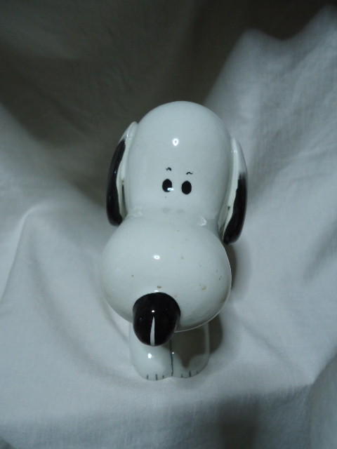 ＵＳ　1960年代製　COOP ITALY　スヌーピー　17センチ　ヴィンテージ　陶器製　貯金箱　バンク　ドール　飾り物　_画像3