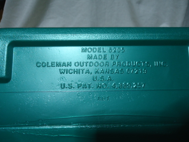 ＵＳ　1993年製　Coleman　コールマン　25センチ　ヴィンテージ　クーラーボックス　緑・白色　5205　MADE IN USA_画像7