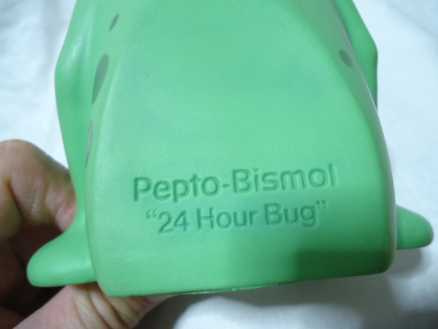 ＵＳ　1970年代製　ペプトビスモル　24 HOUR BUG　16.5センチ　ヴィンテージ　貯金箱　バンク　ドール　飾り物　企業物_画像6