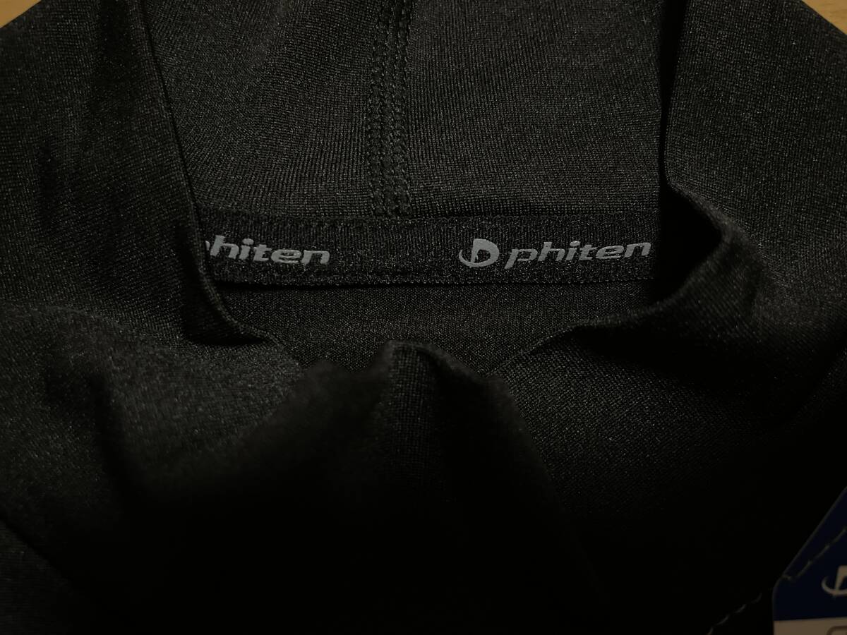 新品未使用 送料込み L 2枚 phiten ファイテン 長袖ハイネックインナー アクアチタン ブラック黒 ネイビー紺 即決_画像6