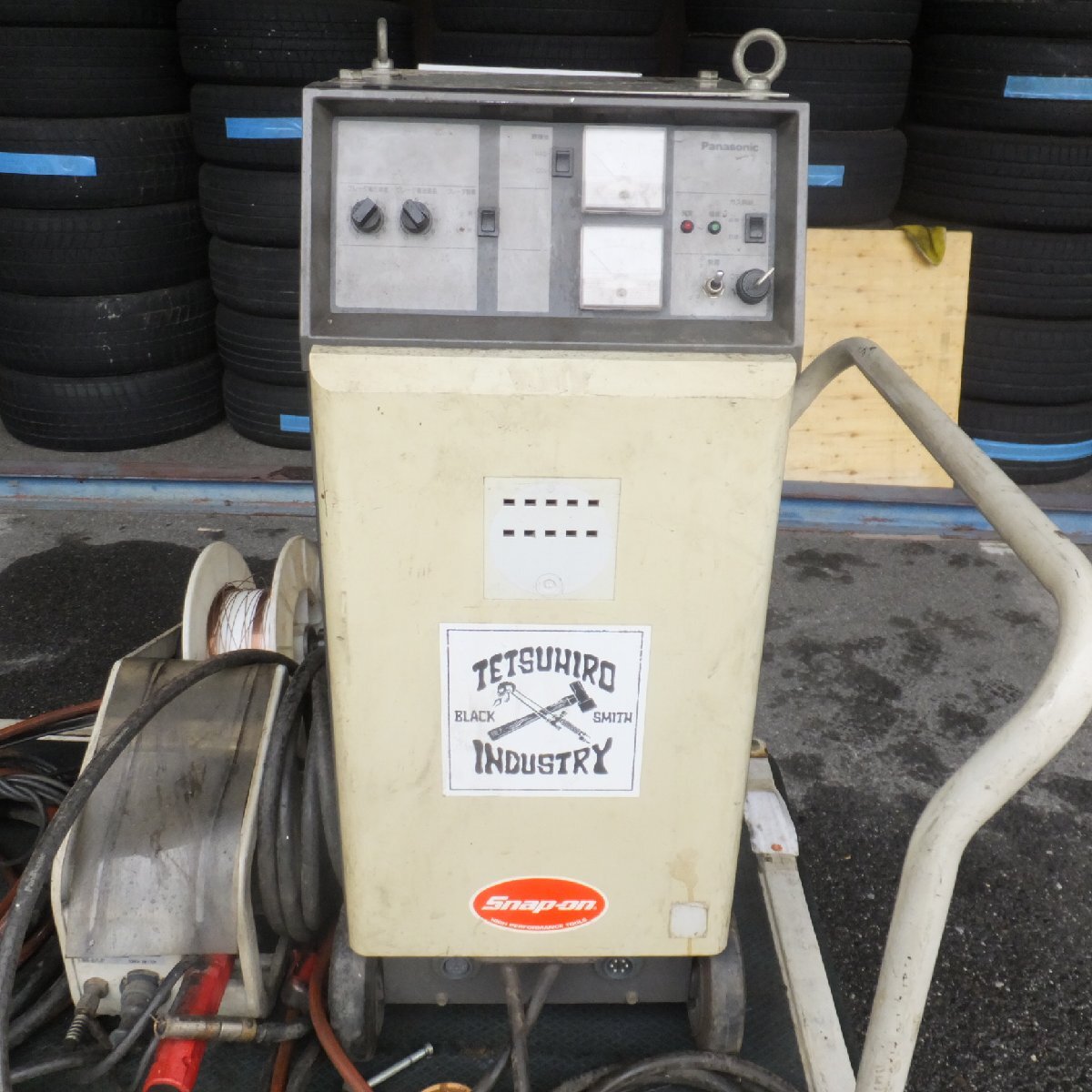 岐阜発★松下 Panasonic サイリスタ制御CO2溶接用直流電源 YD-356K-5 200V 60Hz ワイヤ送給装置 YW-351F セット★現状品_画像5