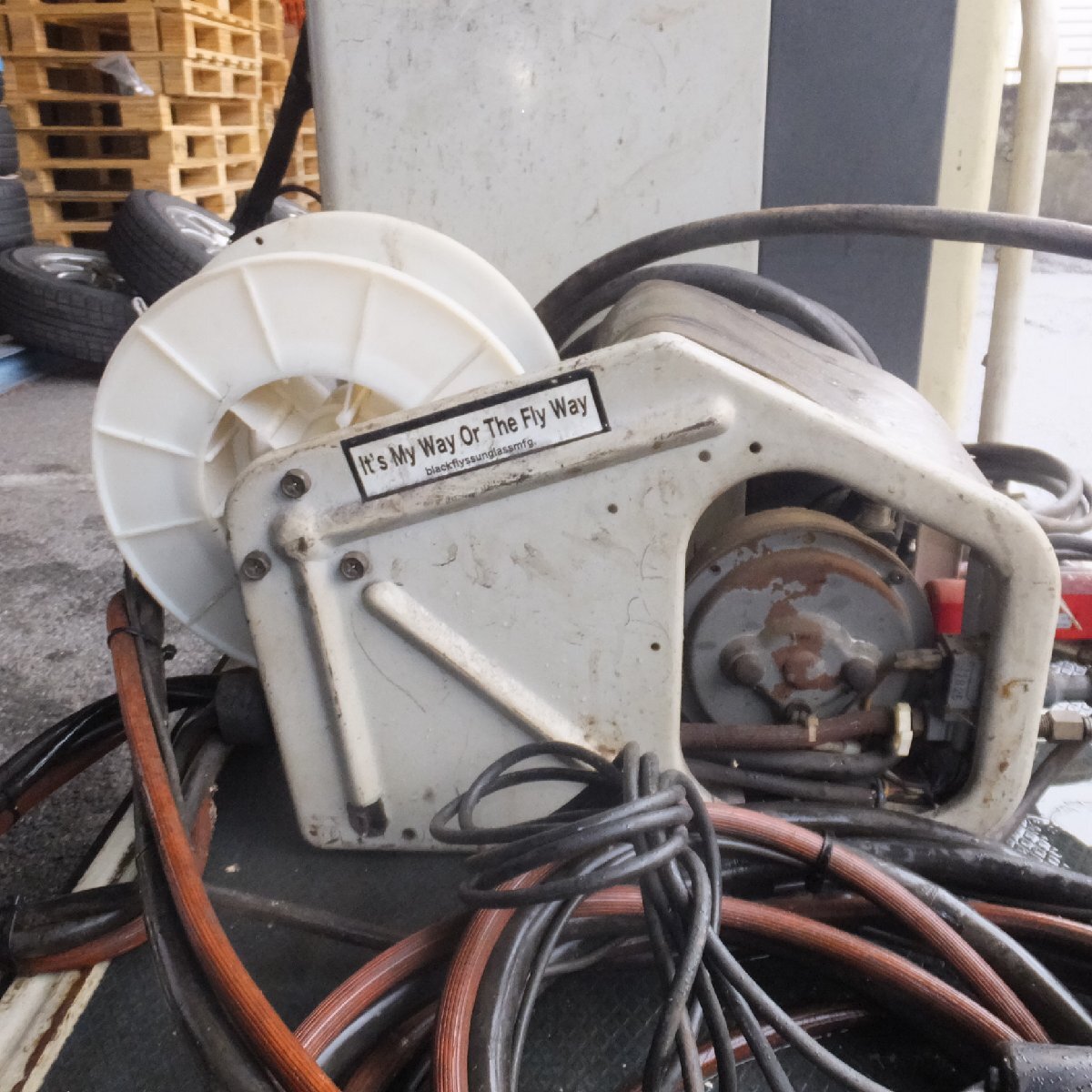 岐阜発★松下 Panasonic サイリスタ制御CO2溶接用直流電源 YD-356K-5 200V 60Hz ワイヤ送給装置 YW-351F セット★現状品_画像8