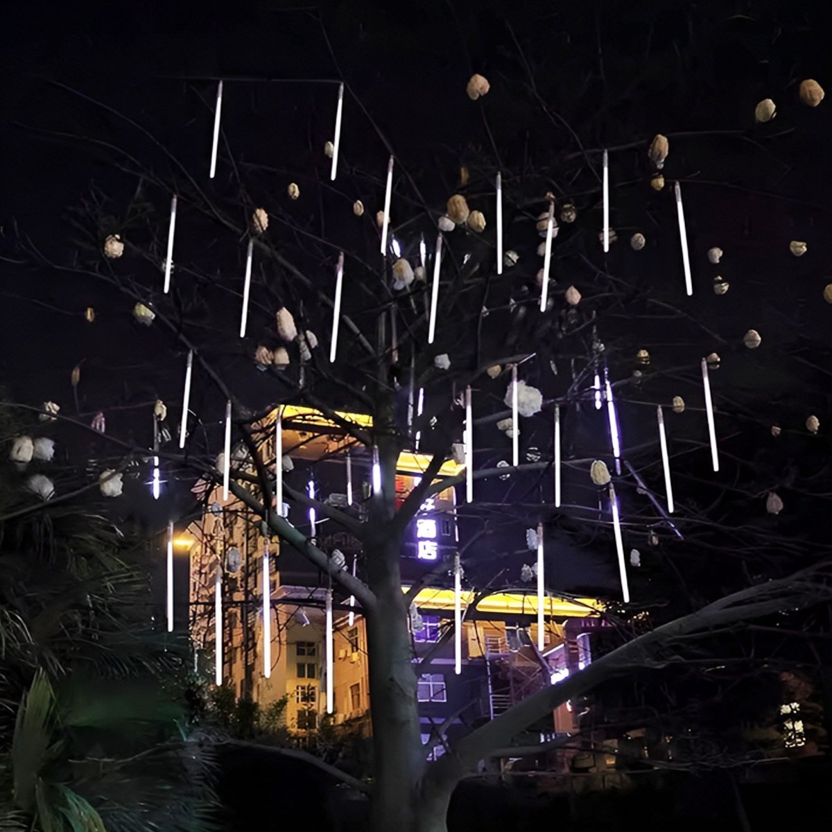  текущий .LED illumination snow four ru...50cm 16 шт. комплект USB белый . дом час водонепроницаемый веранда закрытый наружный зима [KR-12-2]