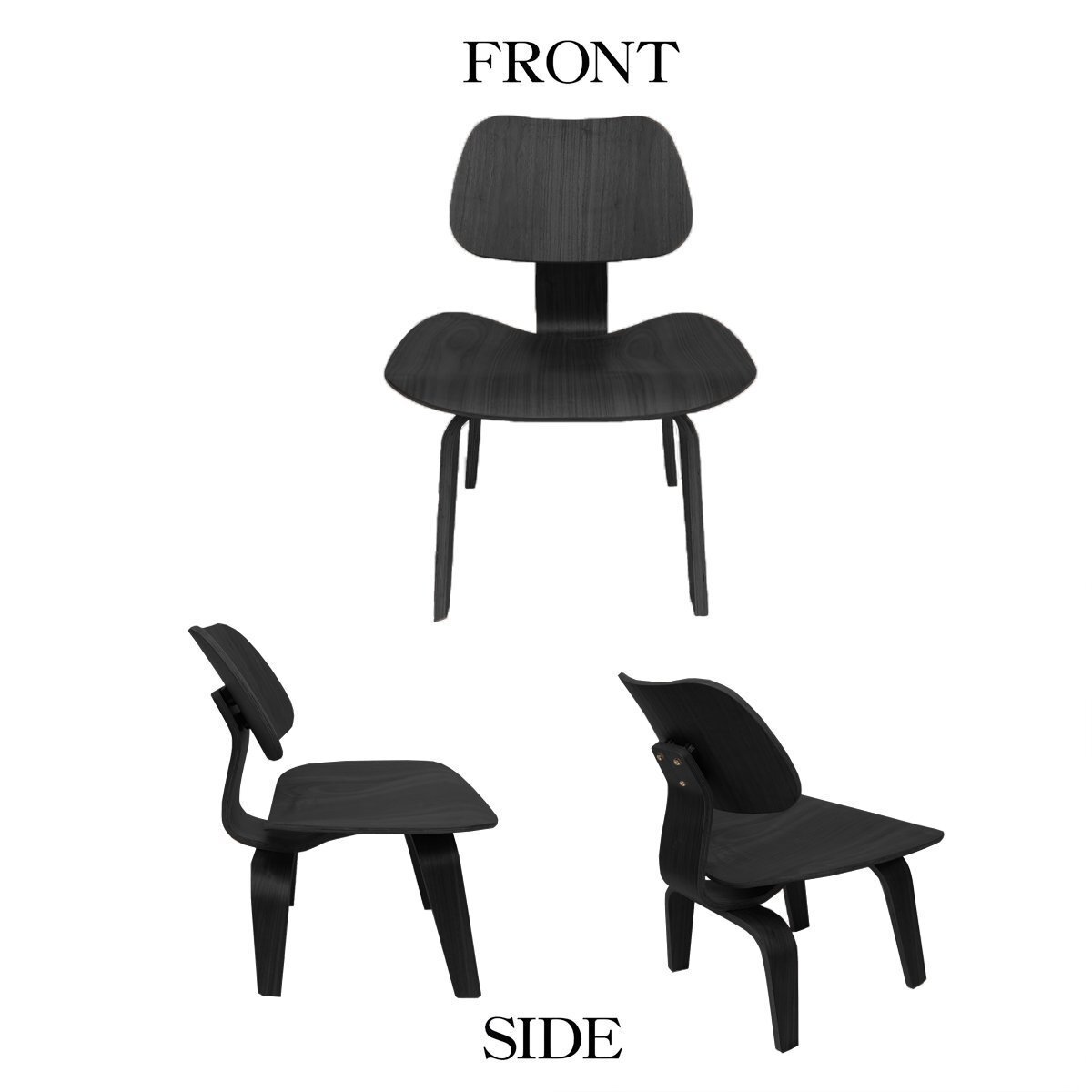  Eames LCW Eames LCW дизайнерский стул lounge che apply дерево Eames стул low стул стул Северная Европа EM-44BK