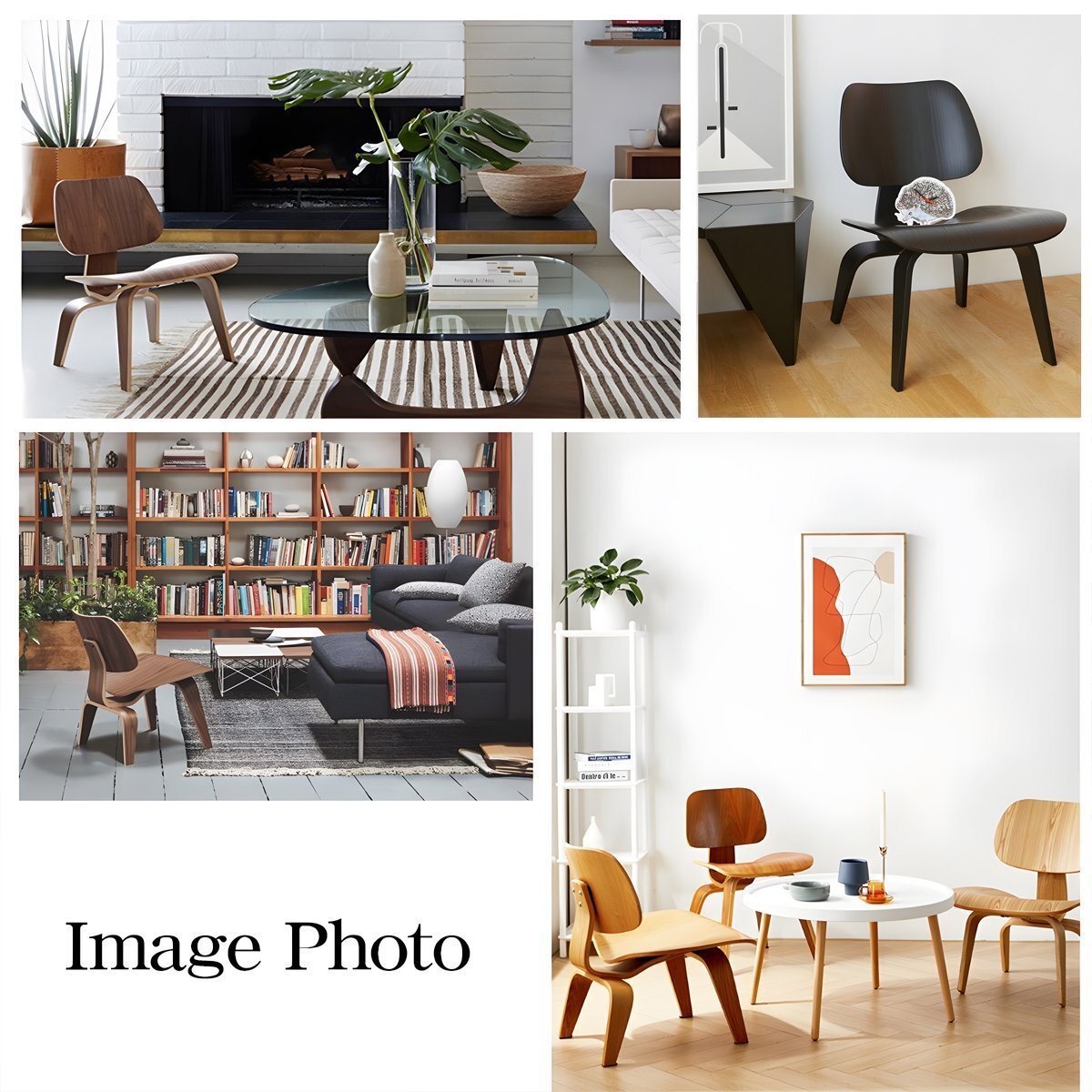  Eames LCW Eames LCW дизайнерский стул lounge che apply дерево Eames стул low стул стул Северная Европа EM-44BK