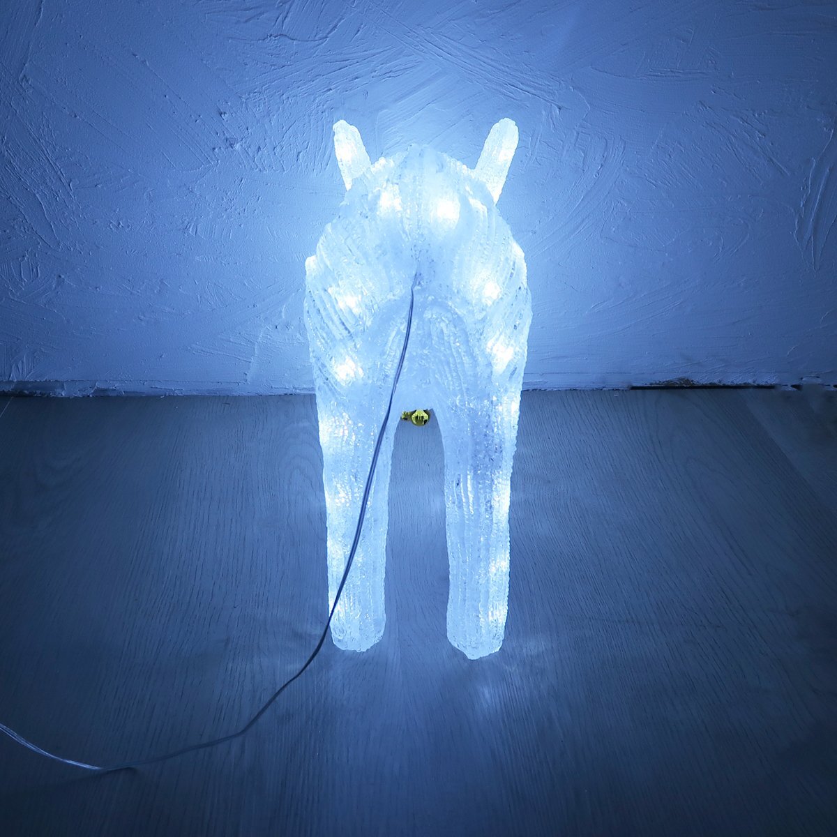 1円 クリスマス LED 可愛いトナカイ イルミネーション モチーフライト LEDライト オブジェ 立体 3D ガーデニング 屋内 電飾 店舗 TAC-74_画像4