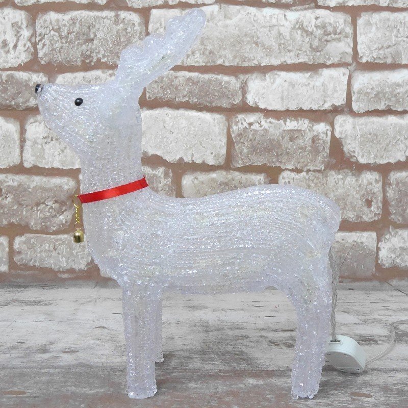 1円 可愛いトナカイ43cm クリスマス LEDイルミネーション モチーフライト LEDライト オブジェ 立体 3D ガーデニング TAC-03_画像6