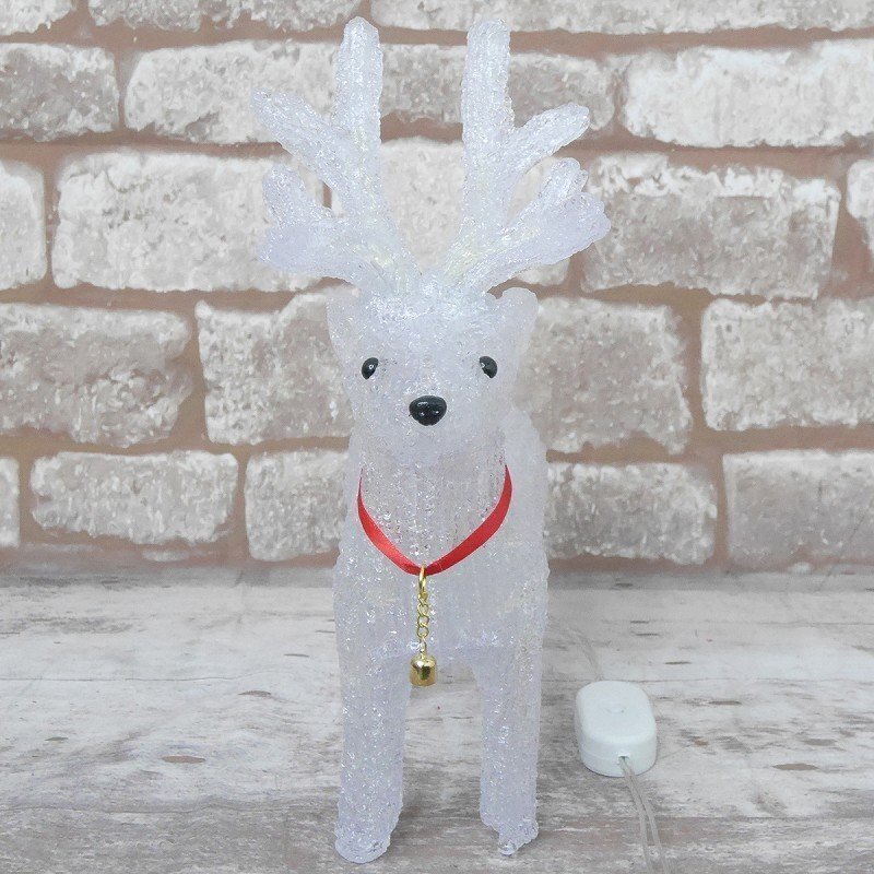 1円 可愛いトナカイ37cm クリスマス LEDイルミネーション モチーフライト LEDライト オブジェ 立体 3D ガーデニング TAC-04_画像5