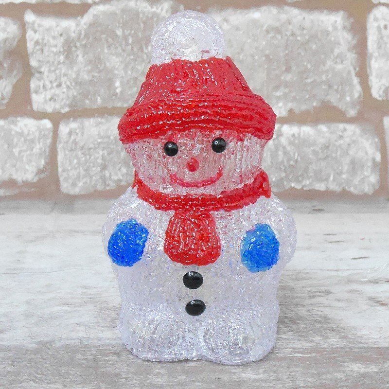 1円 可愛い雪だるま23cm クリスマス LEDイルミネーション モチーフライト LEDライト オブジェ 立体 3D ガーデニング TAC-22_画像5