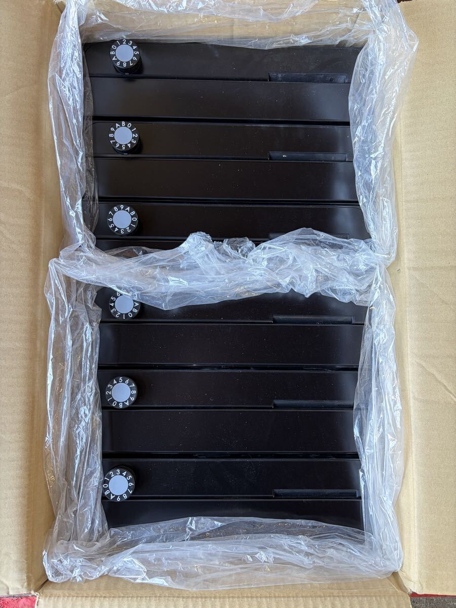 NASTA ナスタ 郵便ポスト 郵便受箱 前入れ前出し 上開き 3戸用×2台_画像1